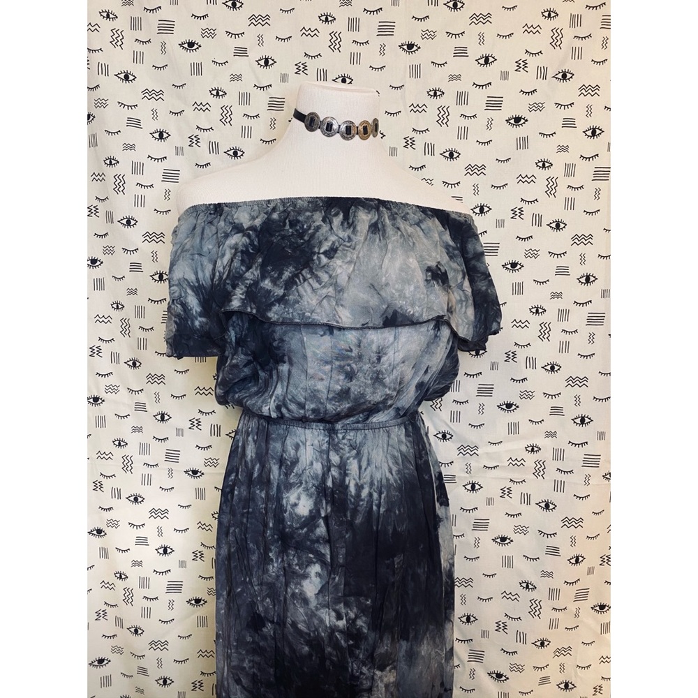 NWT Ace Fashion Sleeveless Tie-Dye Maxi Dress